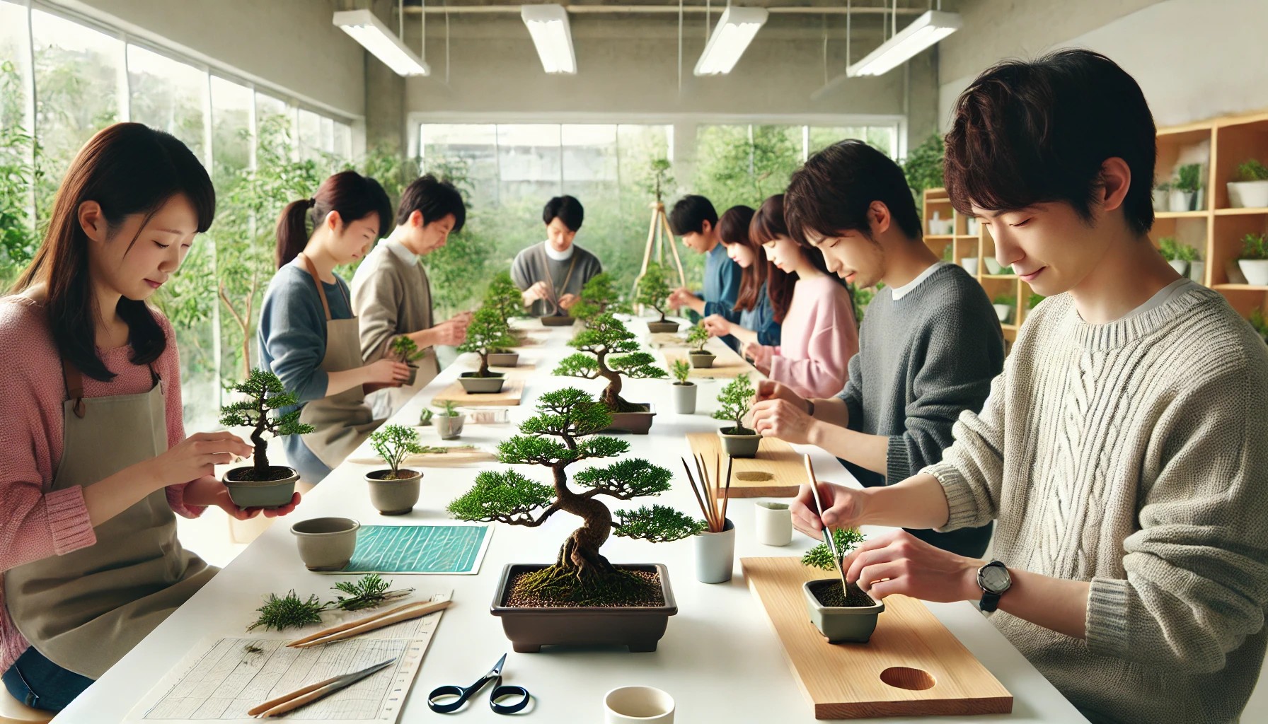 具体的な盆栽教室の紹介