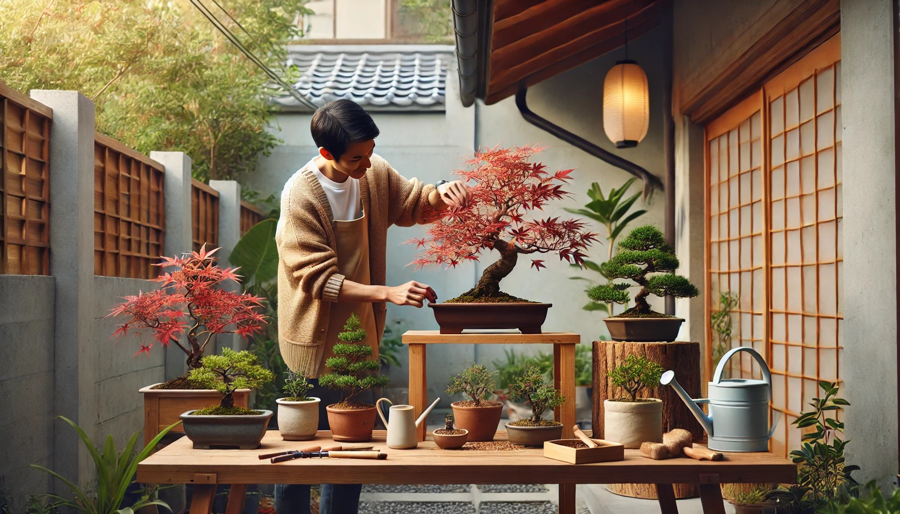 盆栽の種類とお手入れ 年間カレンダー